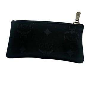 Vintage MCM Germany Black Vinyl Key Case/Change Purse